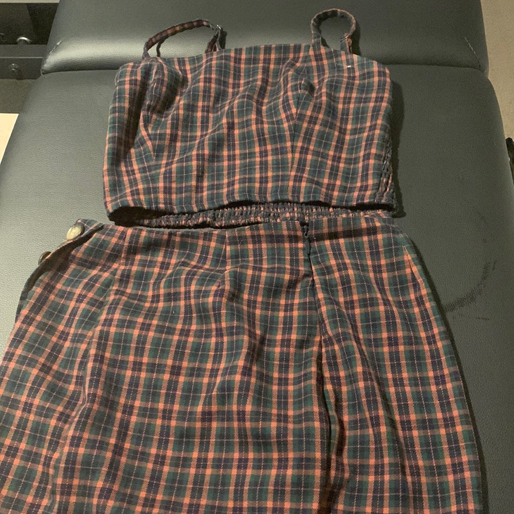 Aeropostal plaid skort and top